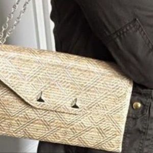 City slim metallic  clutch - versatile chain sold separately